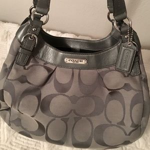 Coach Poppy Purse- Gray